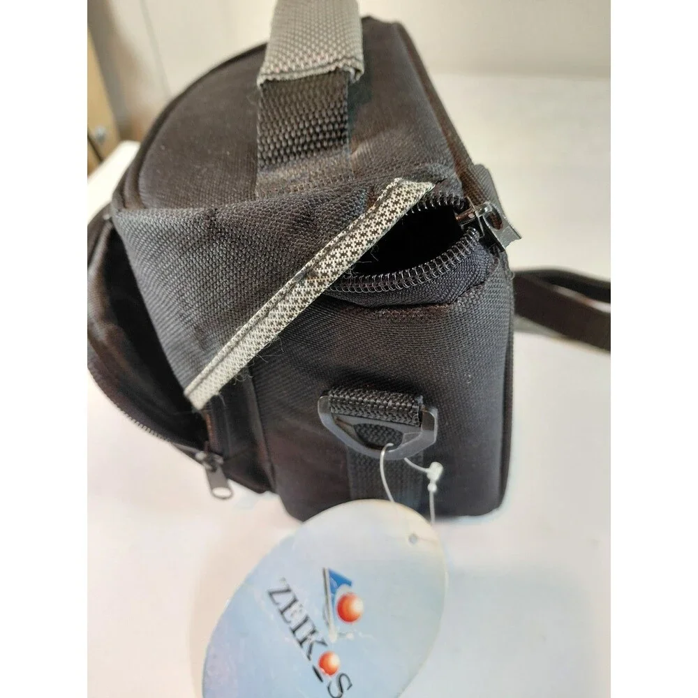Zeikos ZE-CA38A Black & Grey Waterproof Shock-Proof Camera Gadget Bag w/ Strap
